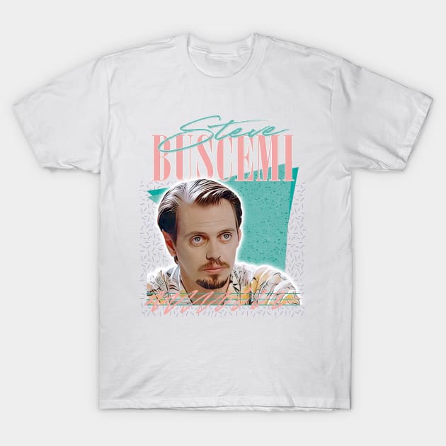 Steve Buscemi / Retro Style Fan Art Design T-Shirt by DankFutura